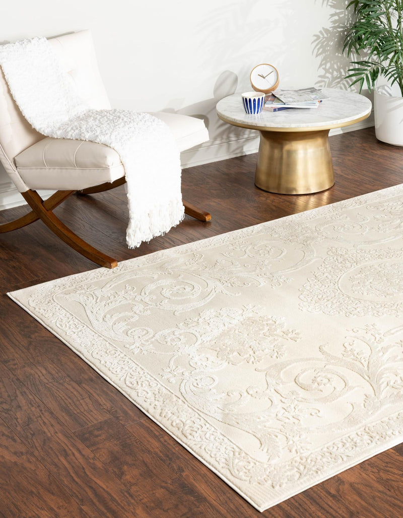 Bloomsbury Elegance Collection Area Rug - Mayfair Rectangle Ivory  lifestyle 9