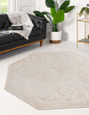 Bloomsbury Elegance Collection Area Rug - Mayfair Octagon Ivory  lifestyle 64