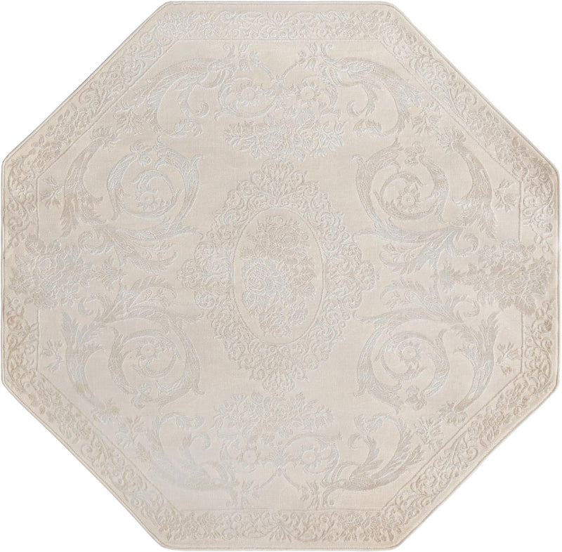 Bloomsbury Elegance Collection Area Rug - Mayfair Octagon Ivory  lifestyle 48