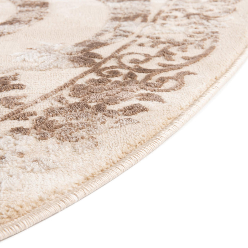 Bloomsbury Elegance Collection Area Rug - Mayfair Oval Beige  lifestyle 99