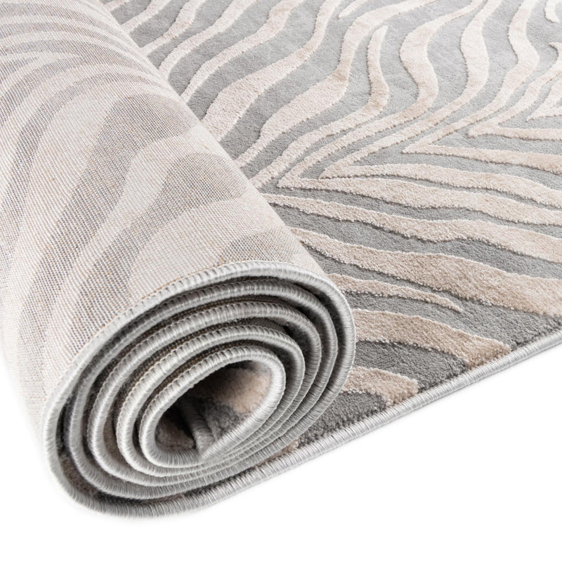 Bloomsbury Elegance Collection Area Rug -  Chelsea Rectangle Gray and Ivory  lifestyle 22