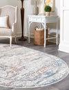 Bloomsbury Elegance Collection Area Rug -  Notting Oval Multi  lifestyle 44