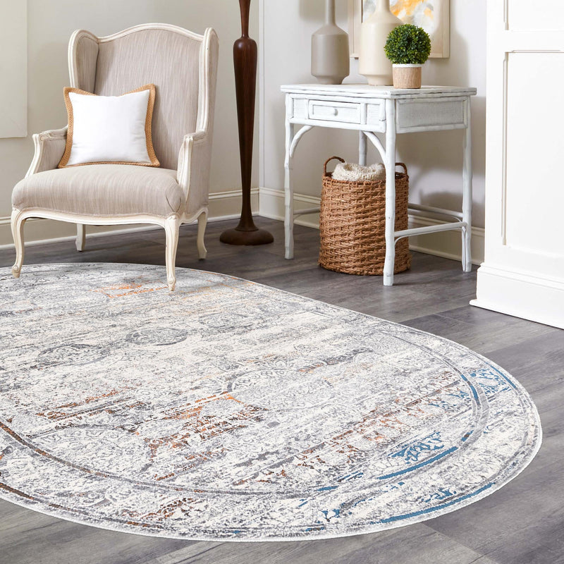 Bloomsbury Elegance Collection Area Rug -  Notting Oval Multi  lifestyle 111