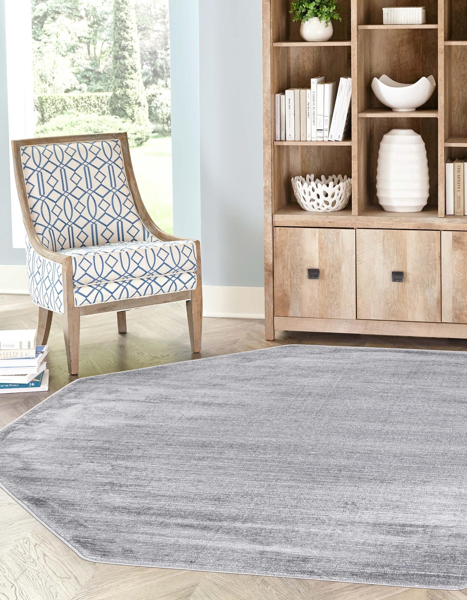 Bloomsbury Elegance Collection Area Rug -  Kensington (Gray)