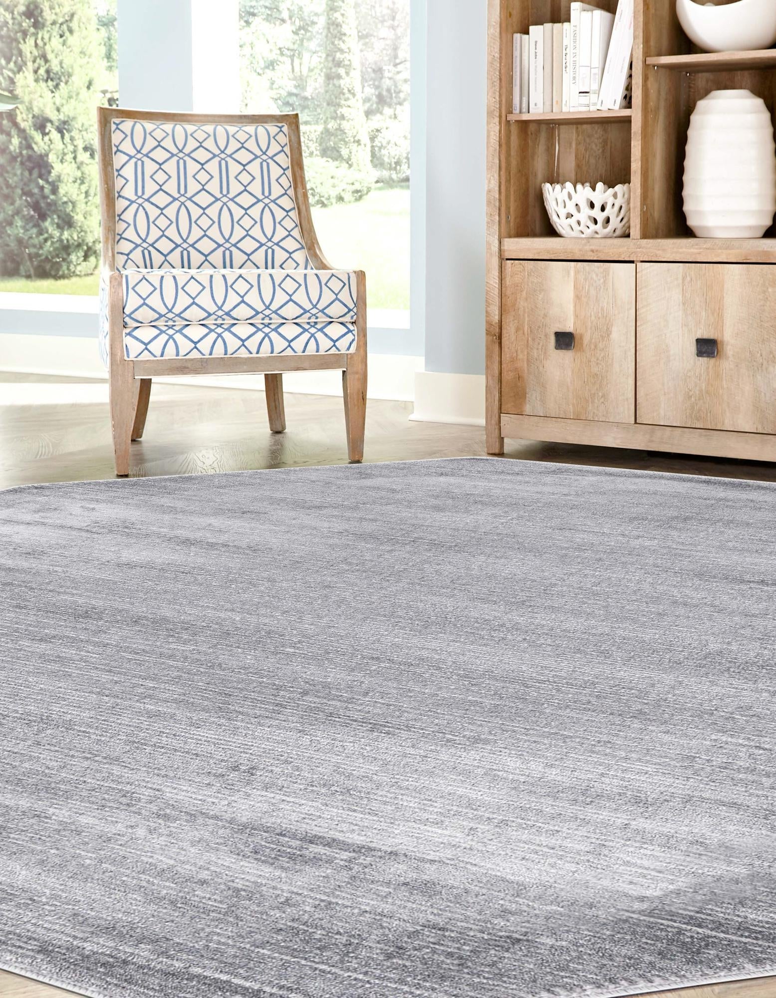 Bloomsbury Elegance Collection Area Rug -  Kensington (Gray)