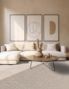 Bloomsbury Elegance Collection Area Rug -  Chelsea Square Ivory Beige  lifestyle 60