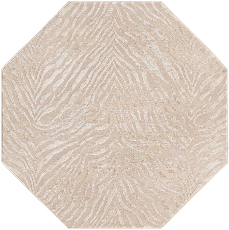 Bloomsbury Elegance Collection Area Rug -  Chelsea Octagon Ivory Beige  lifestyle 31