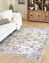 Kensington Collection Area Rug -  Mayfair Rectangle Ivory Gray  lifestyle 2