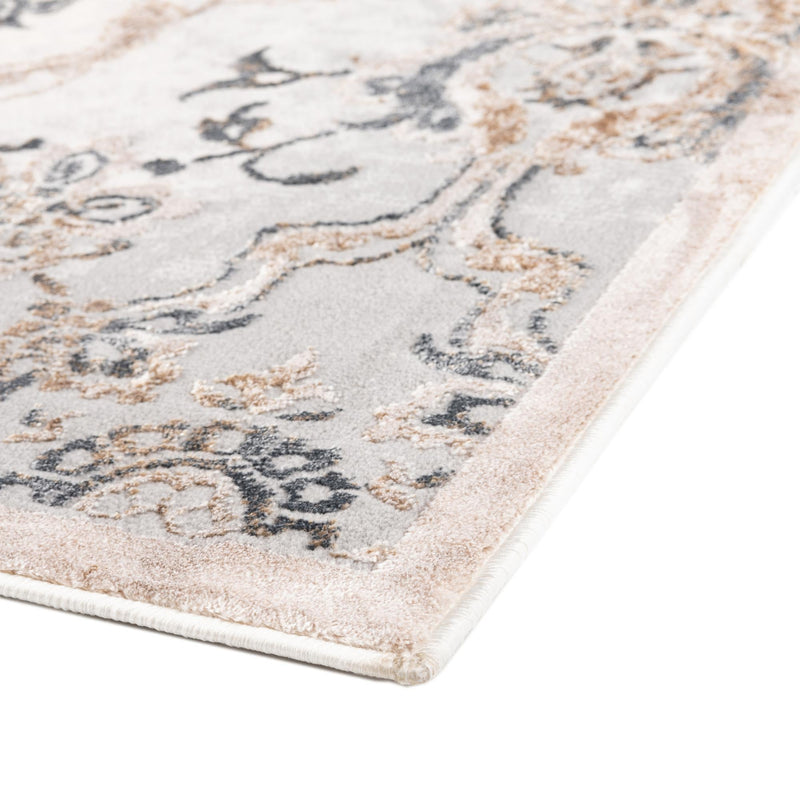 Kensington Collection Area Rug -  Mayfair Rectangle Ivory Gray  lifestyle 6