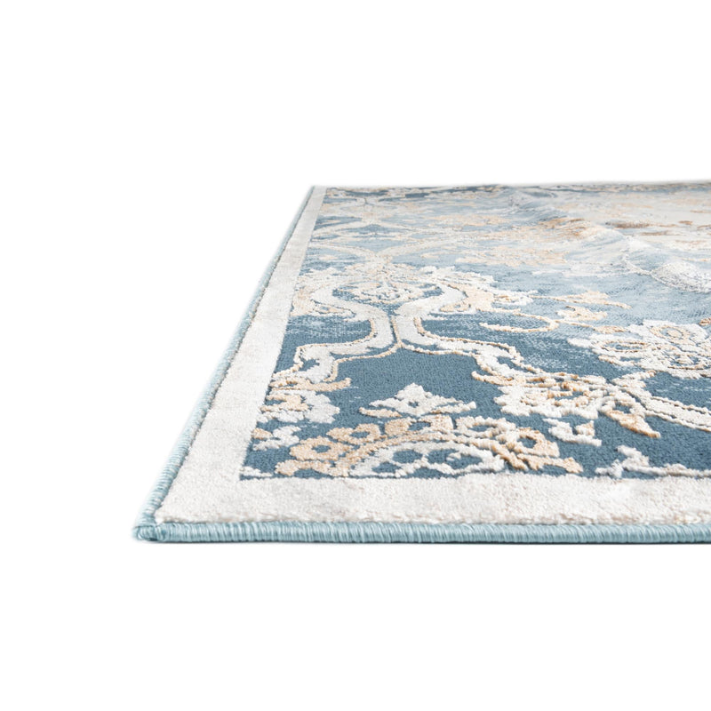 Kensington Collection Area Rug -  Mayfair Octagon Blue  lifestyle 24