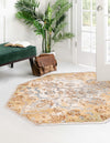 Kensington Collection Area Rug -  Mayfair Octagon Yellow  lifestyle 15