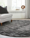 Berkshire Estate Collection Area Rug - Windsor (Blackberry) Round Blackberry  lifestyle 24