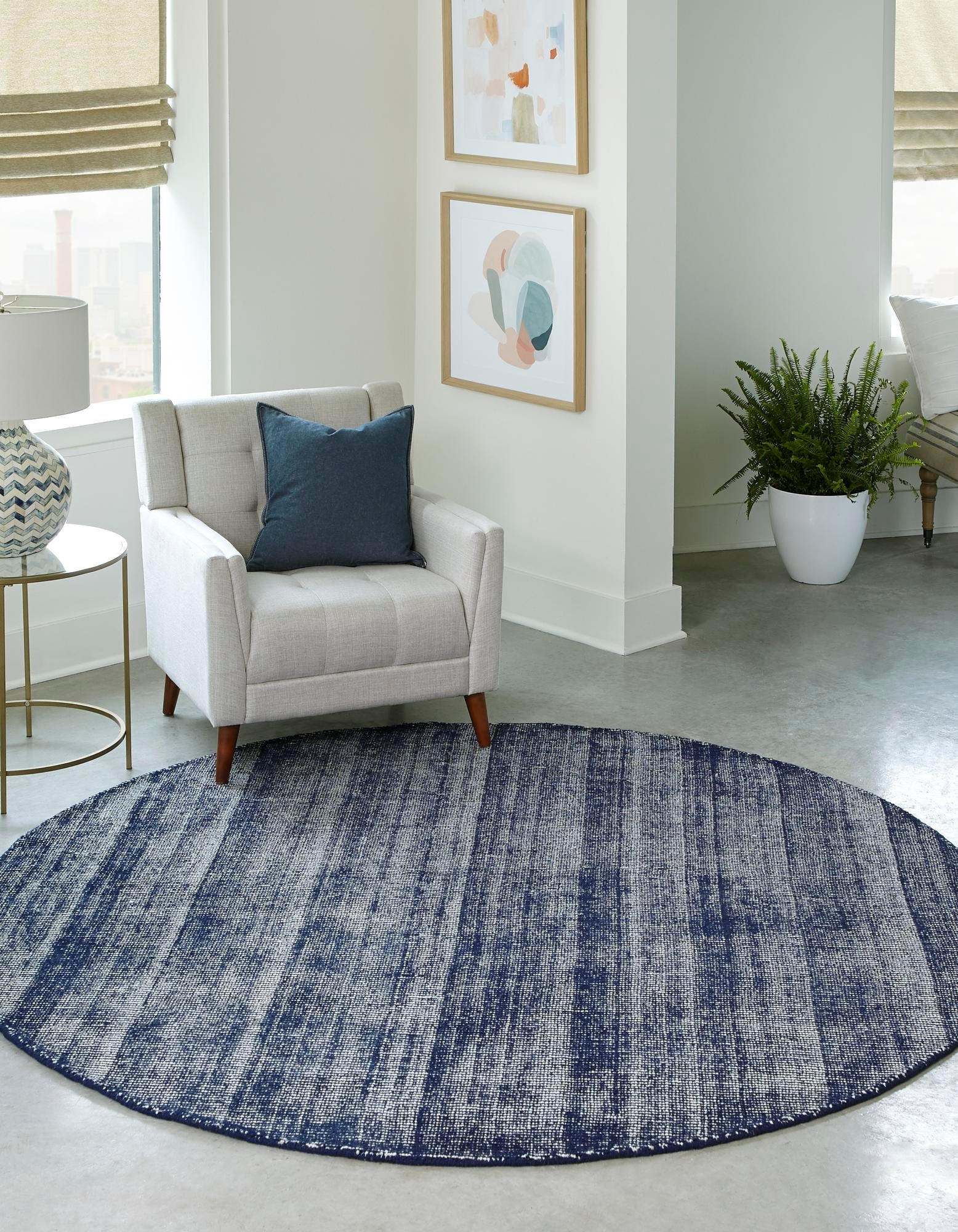 Berkshire Estate Collection Area Rug - Windsor (Blueberry)