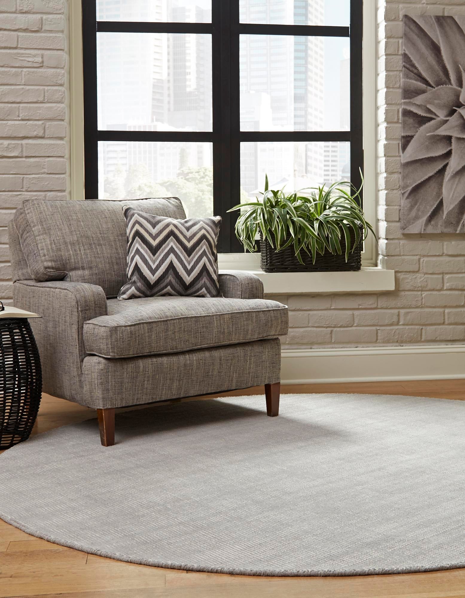 Berkshire Estate Collection Area Rug - Windsor (Grey Manor)