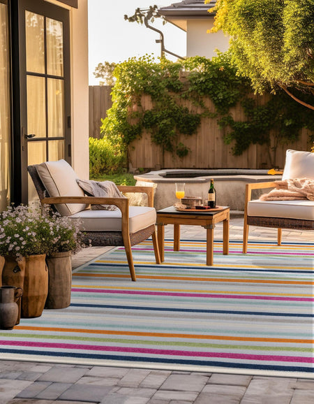 Bahama Breeze Outdoor Collection Area Rug -  Exuma