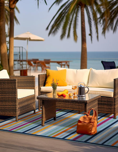 Bahama Breeze Outdoor Collection Area Rug -  Exuma