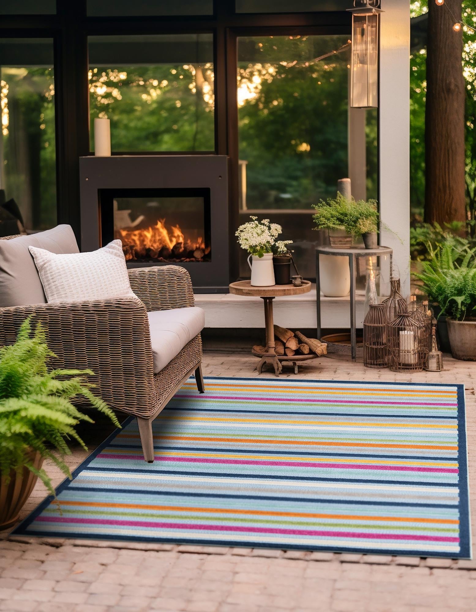 Bahama Breeze Outdoor Collection Area Rug -  Exuma