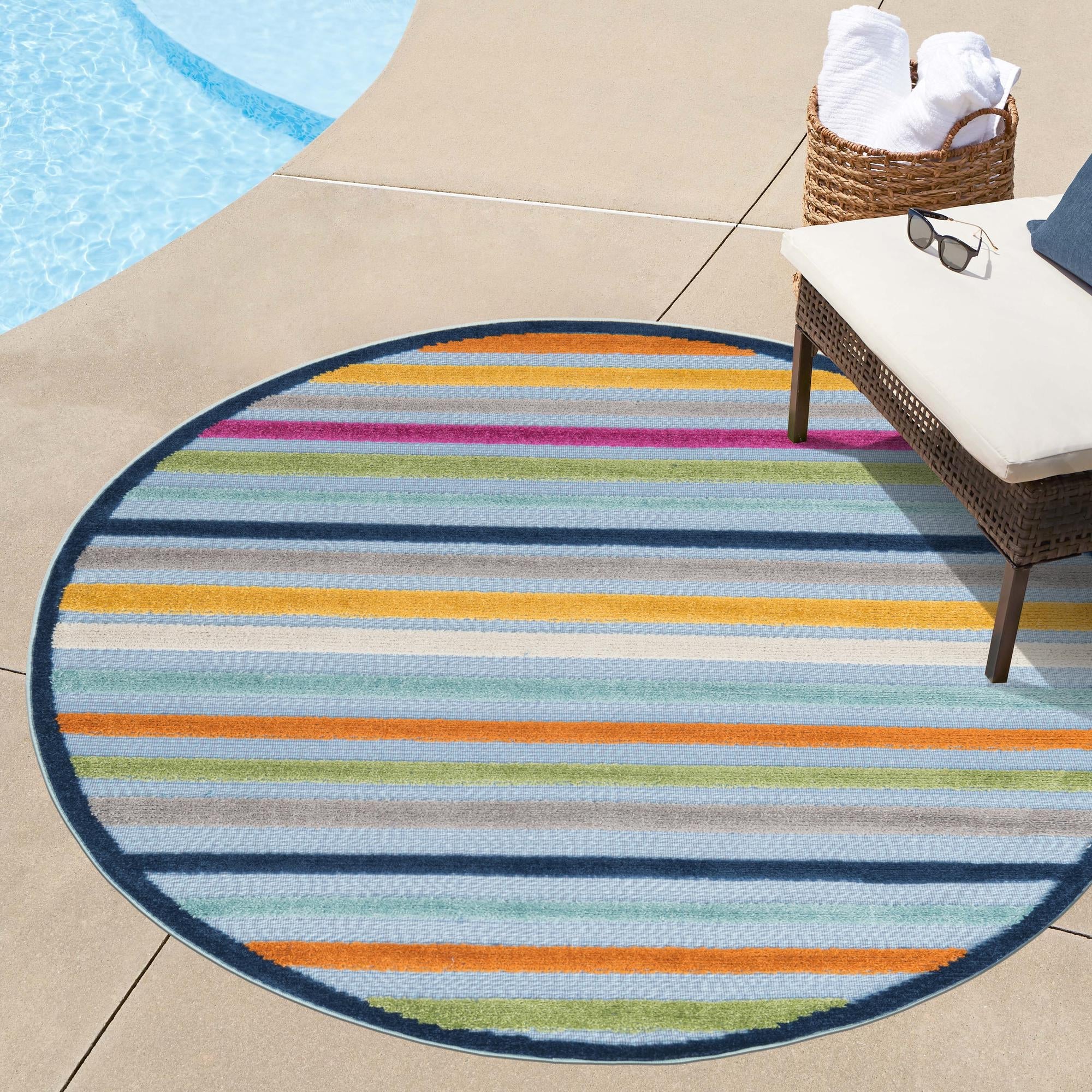 Bahama Breeze Outdoor Collection Area Rug -  Exuma