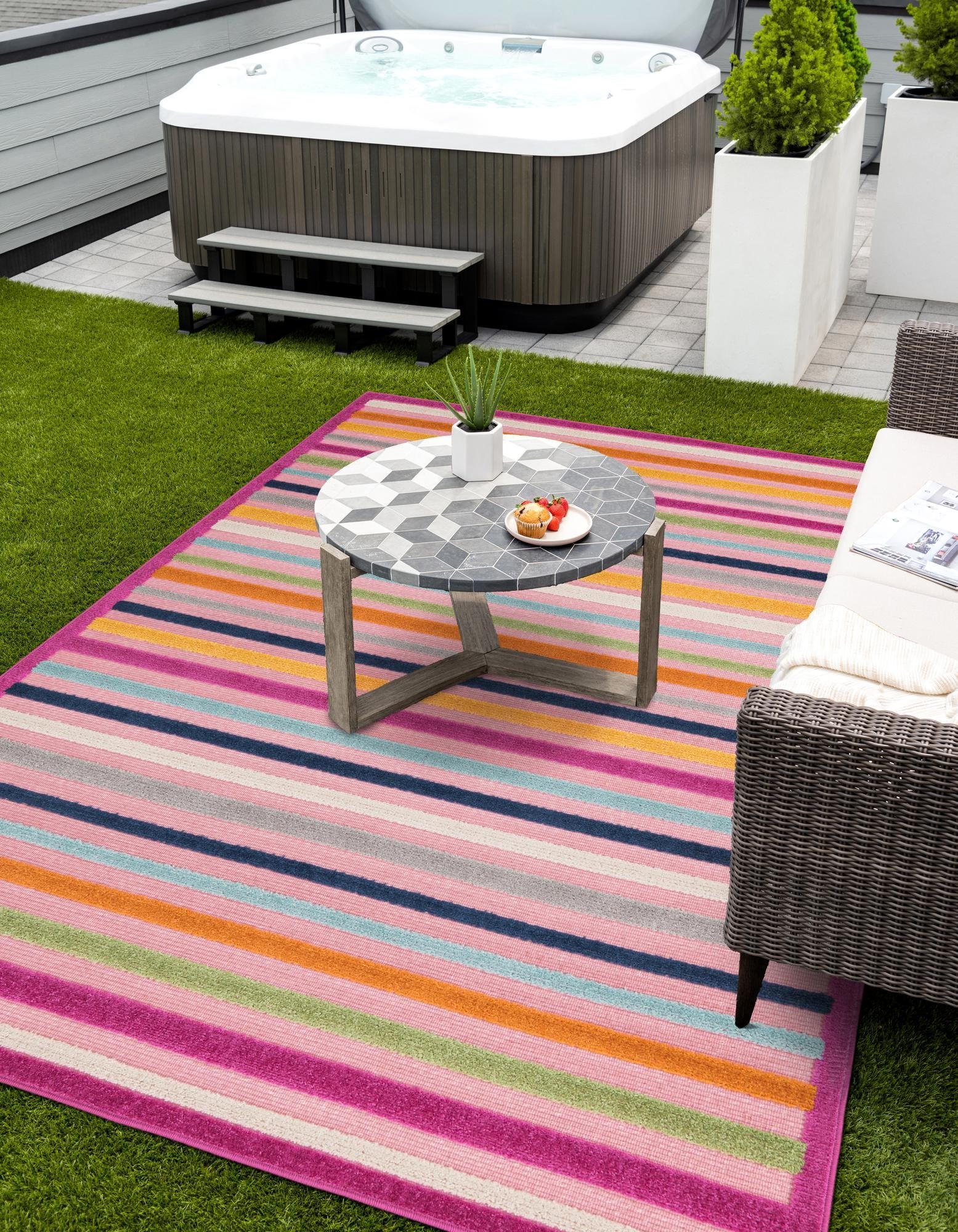 Bahama Breeze Outdoor Collection Area Rug -  Exuma