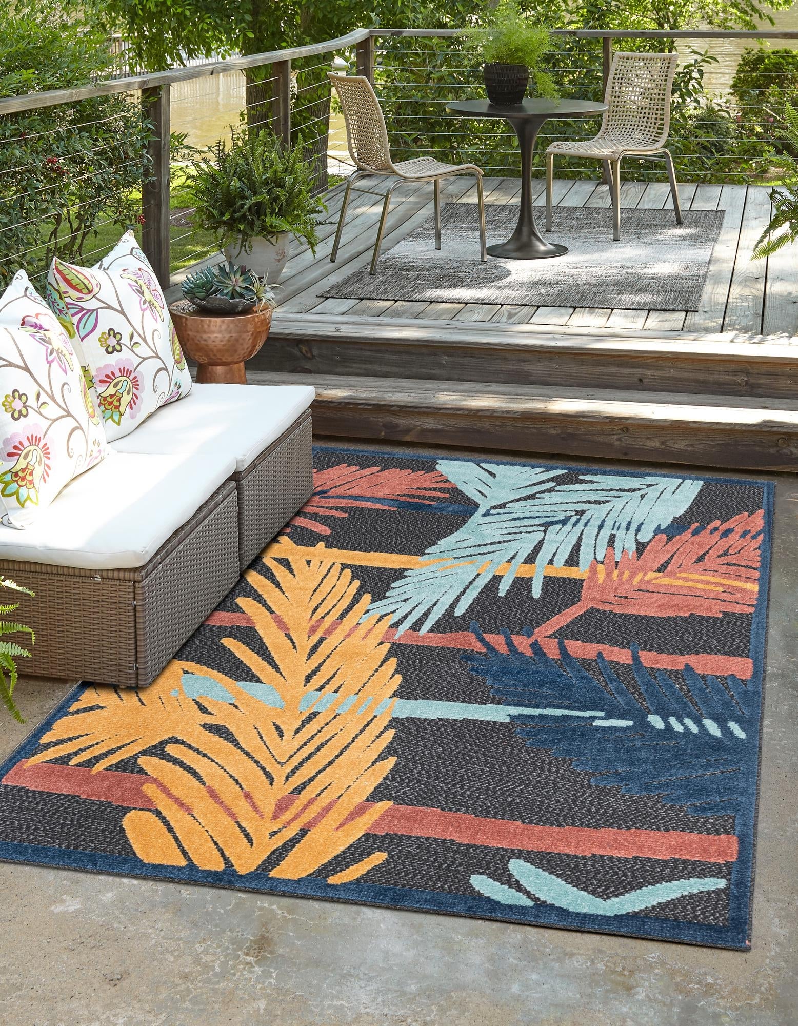 Caribbean Terrace Collection Area Rug - Antigua