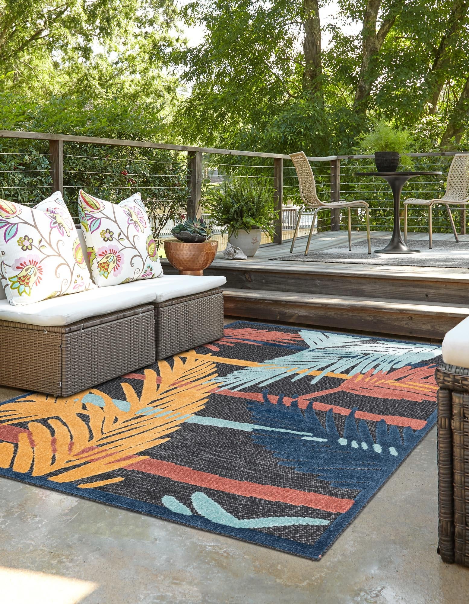 Caribbean Terrace Collection Area Rug - Antigua