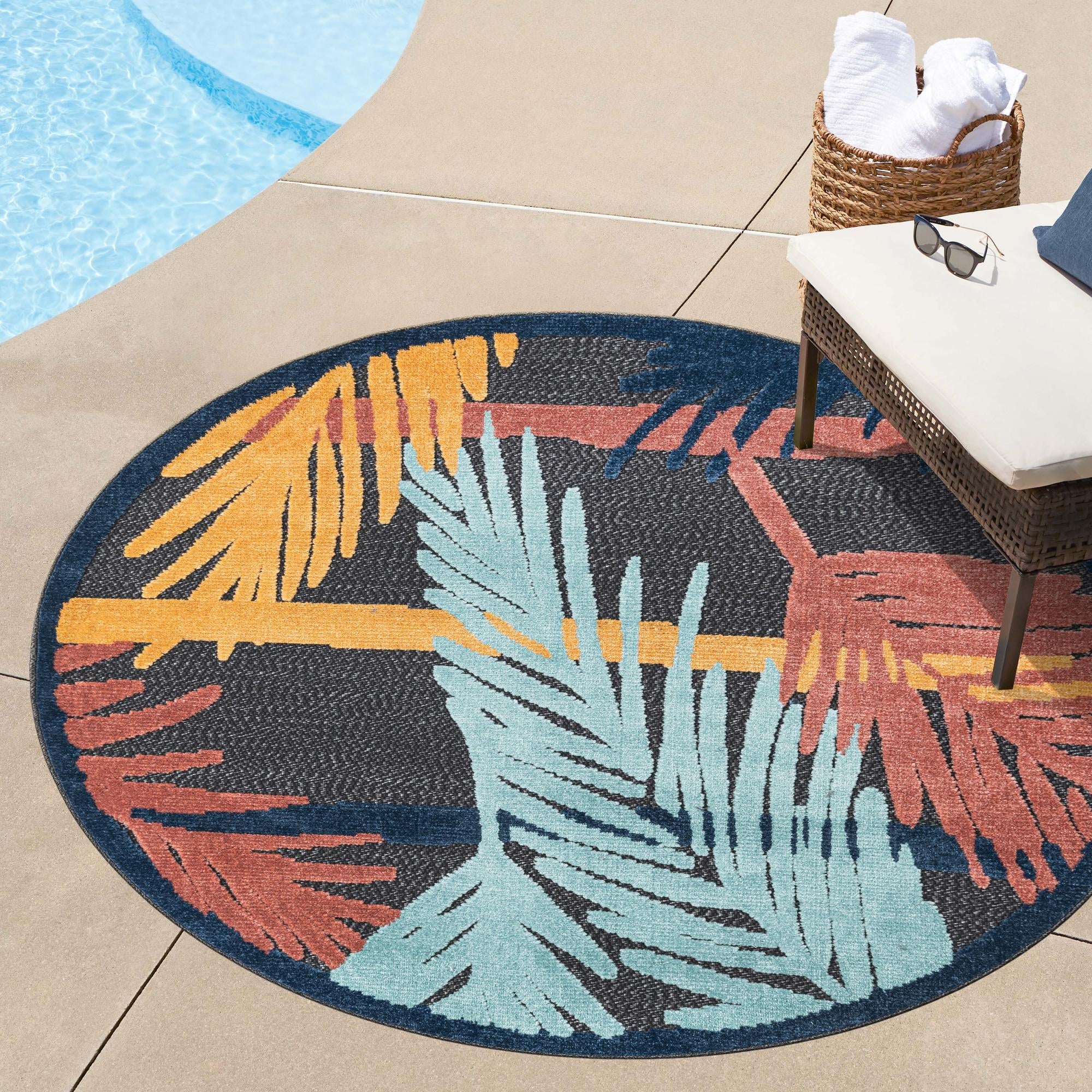 Caribbean Terrace Collection Area Rug - Antigua