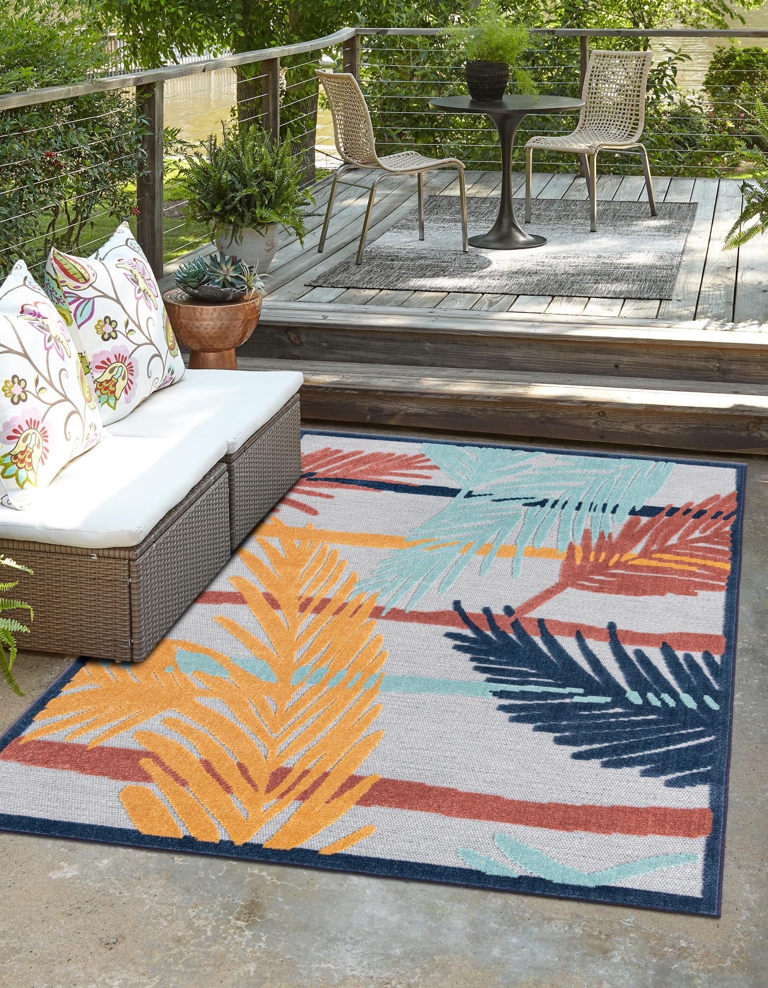 Caribbean Terrace Collection Area Rug - Antigua