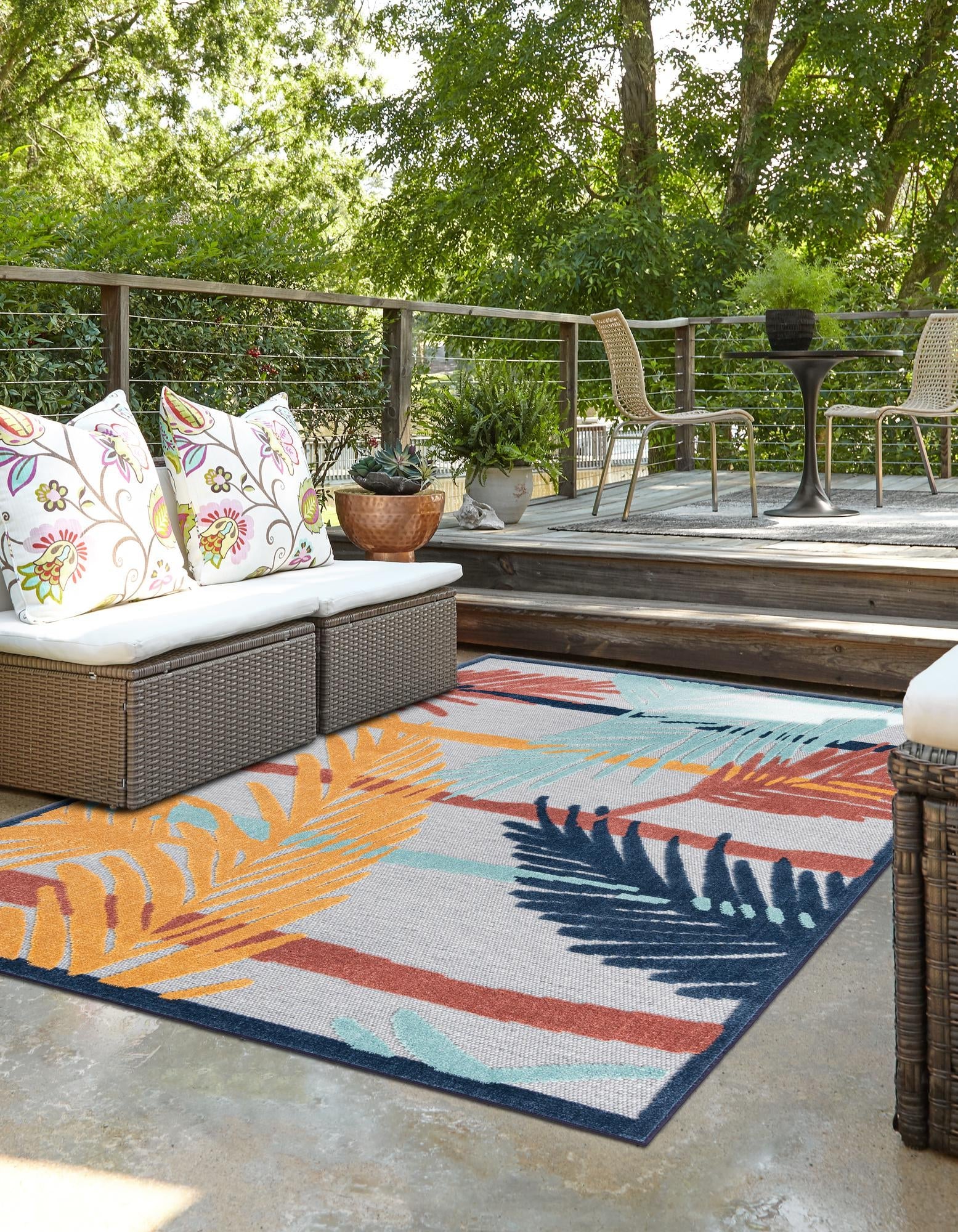 Caribbean Terrace Collection Area Rug - Antigua