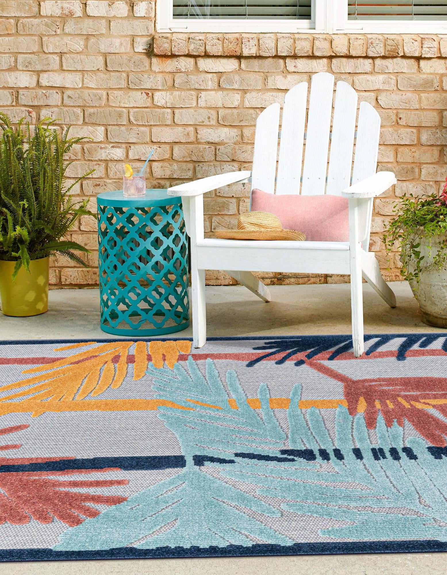 Caribbean Terrace Collection Area Rug - Antigua