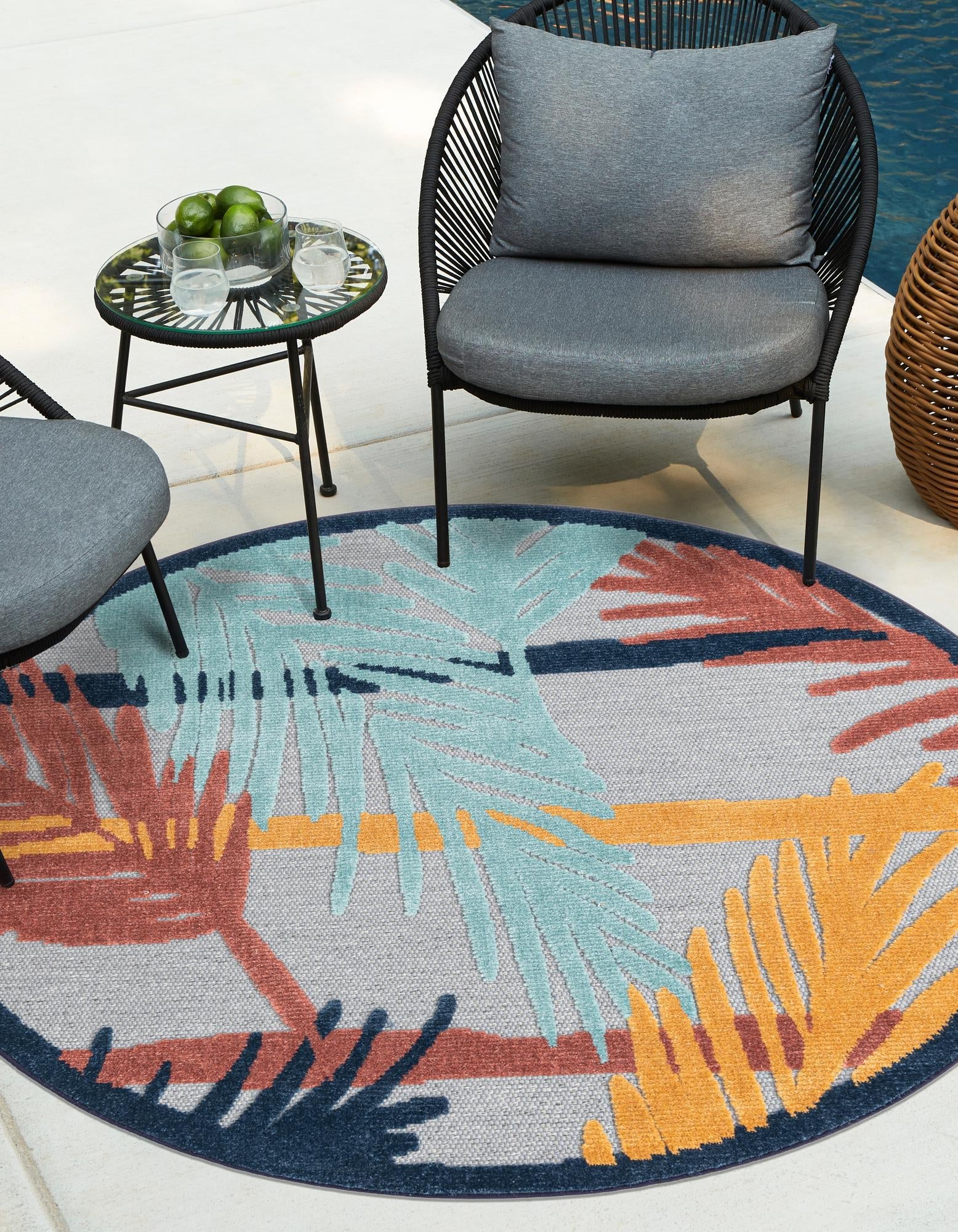 Caribbean Terrace Collection Area Rug - Antigua