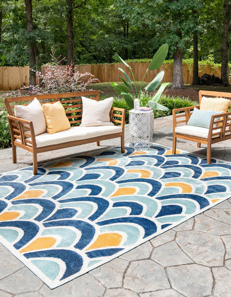 Caribbean Terrace Collection Area Rug -  Barbados