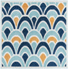 Caribbean Terrace Collection Area Rug -  Barbados Square Blue  lifestyle 15