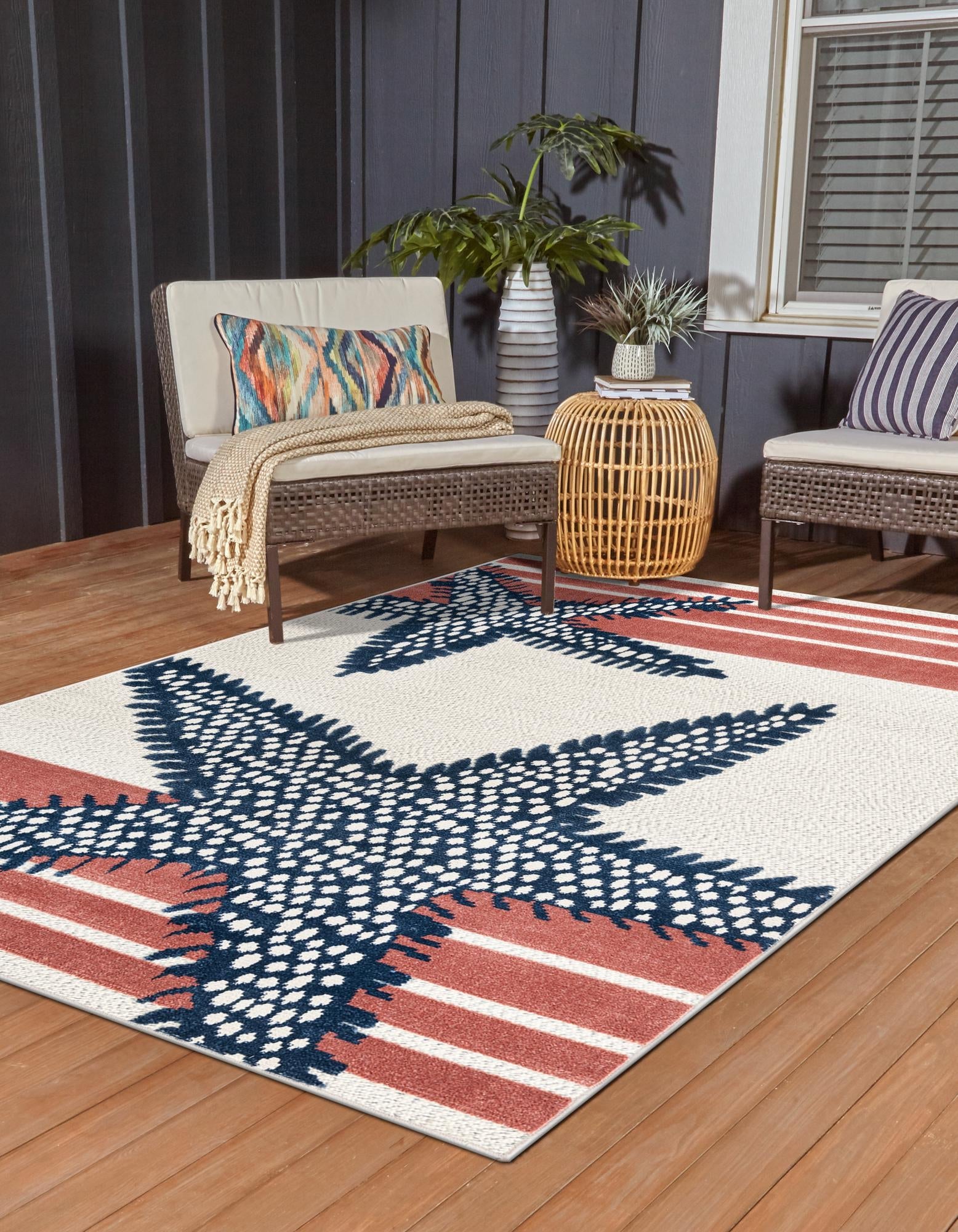 Caribbean Terrace Collection Area Rug -  Curacao