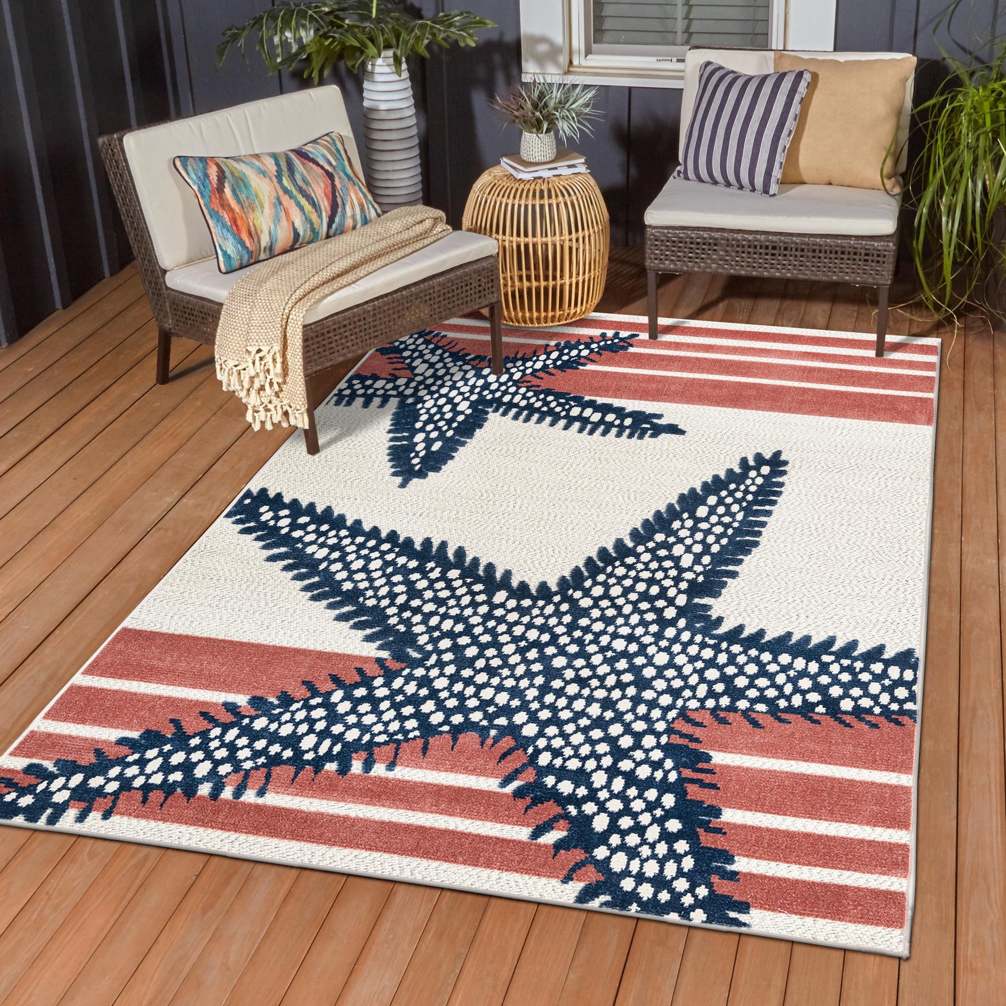 Caribbean Terrace Collection Area Rug -  Curacao