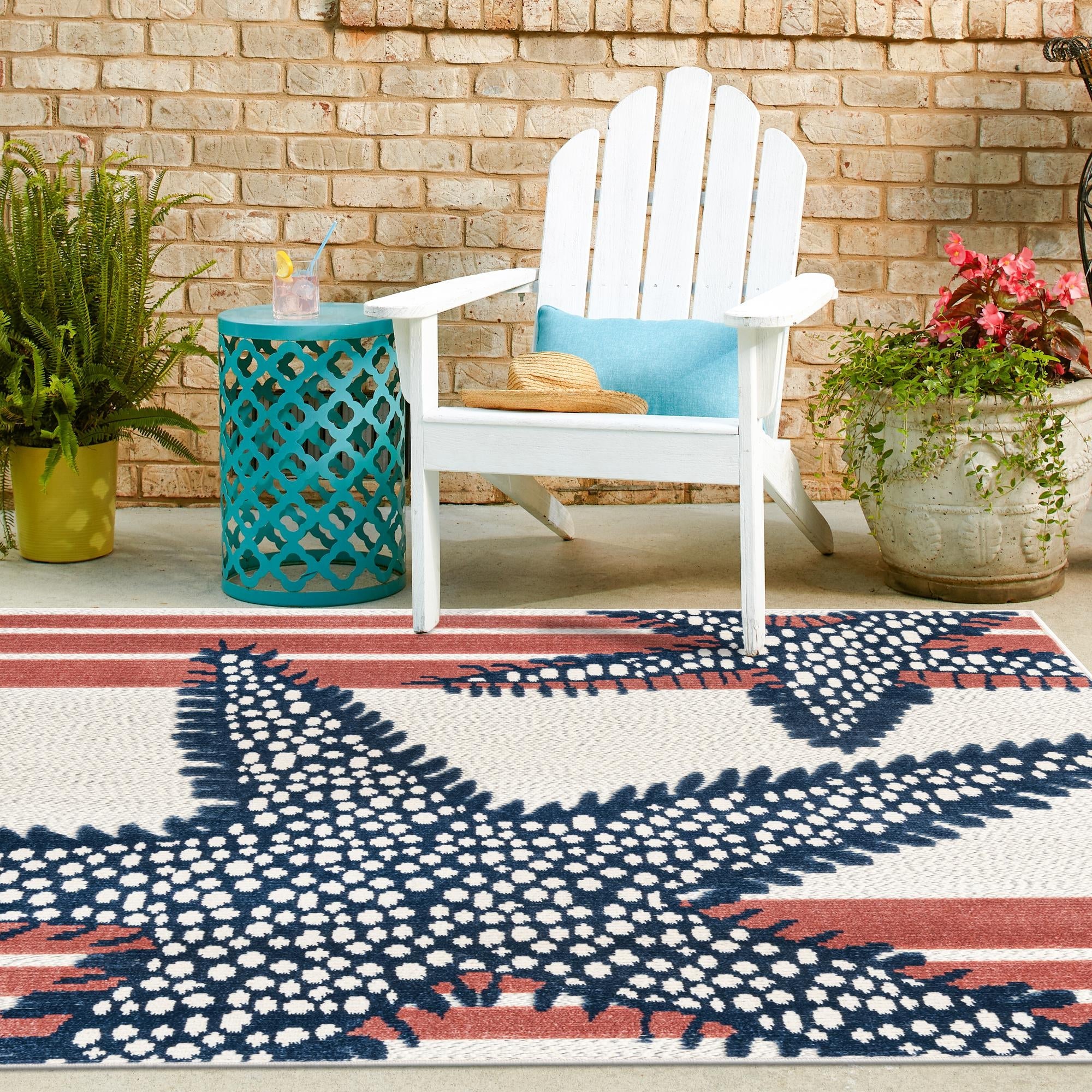 Caribbean Terrace Collection Area Rug -  Curacao