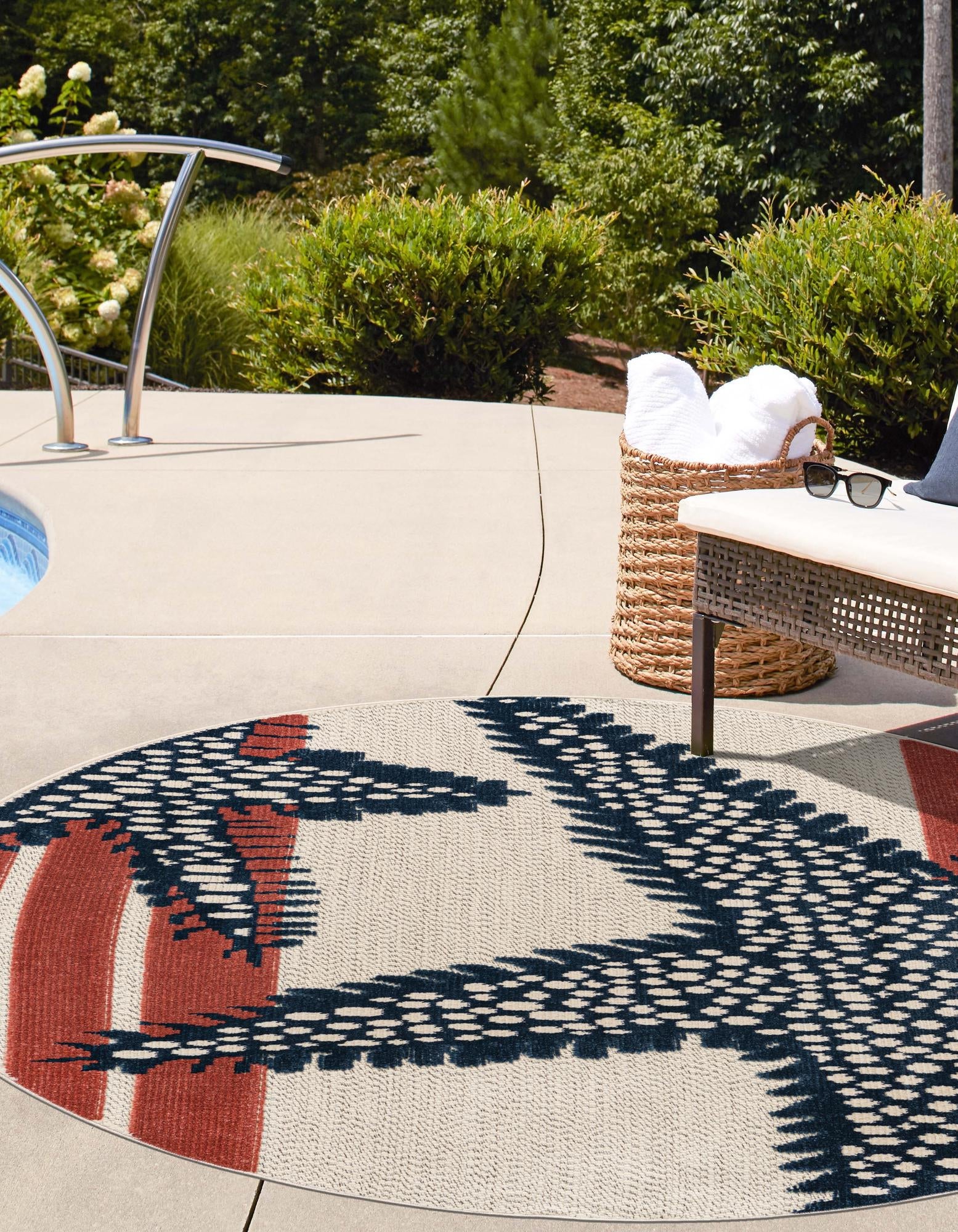 Caribbean Terrace Collection Area Rug -  Curacao