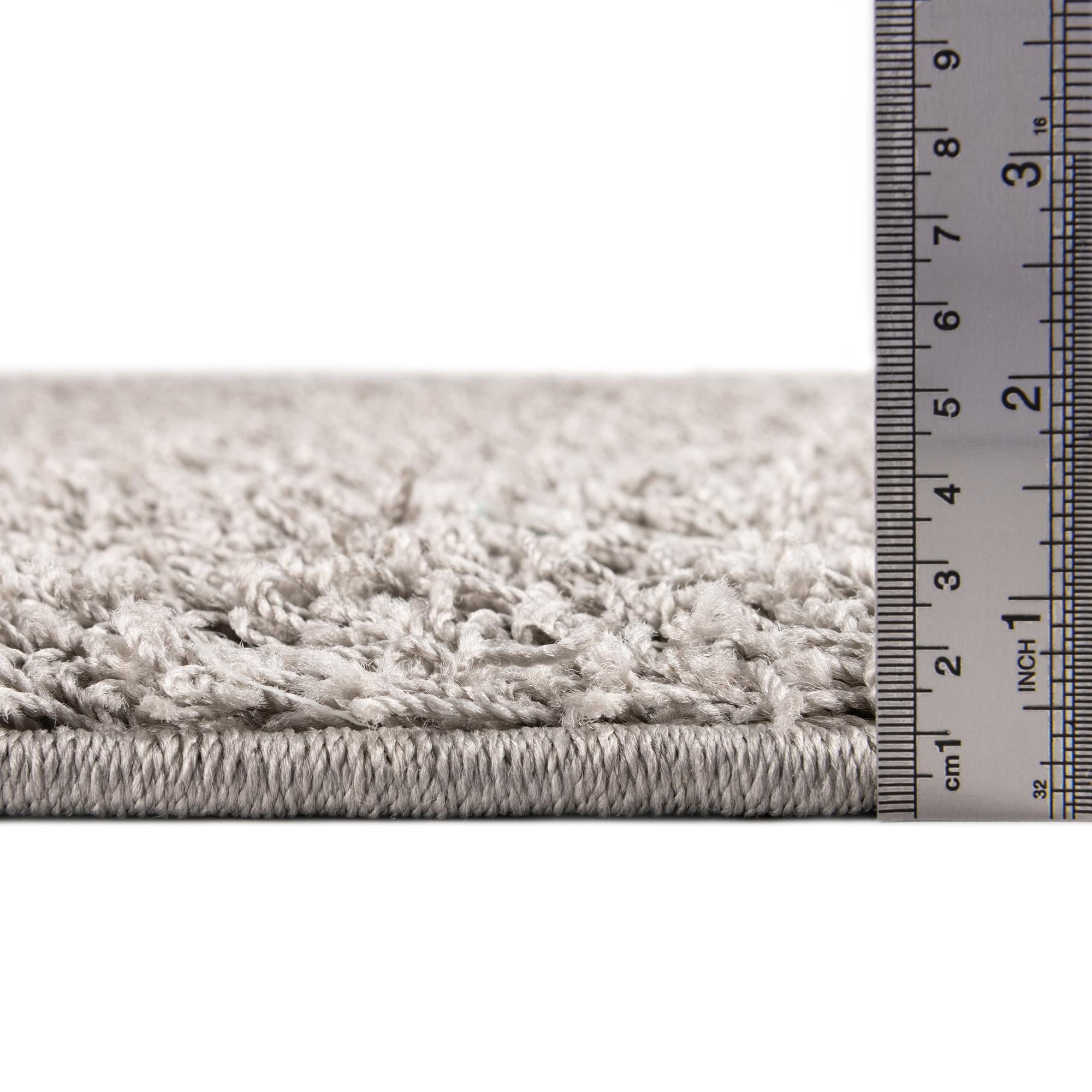 Cozy Haven Shag Collection Area Rug - Sanctuary (Cloud Gray)