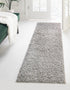 Cozy Haven Shag Collection Area Rug - Sanctuary (Cloud Gray)