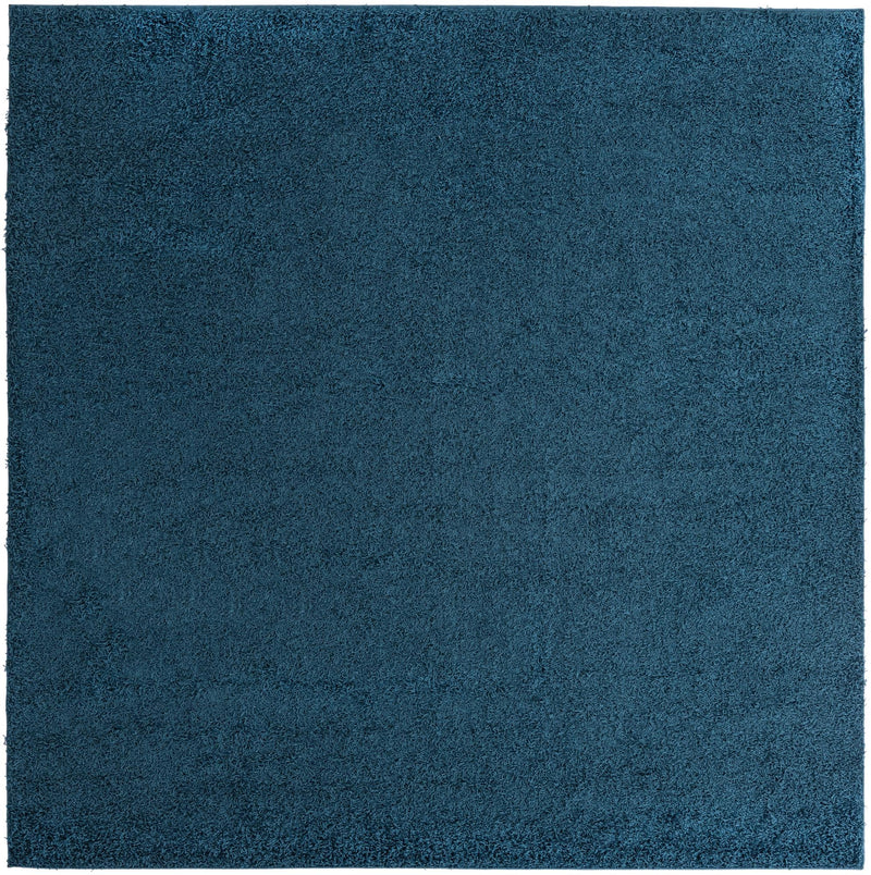 Cozy Haven Shag Collection Area Rug - Sanctuary (Sapphire Blue) Square Sapphire Blue  lifestyle 15