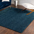 Cozy Haven Shag Collection Area Rug - Sanctuary (Sapphire Blue)