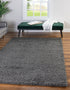 Cozy Haven Shag Collection Area Rug - Sanctuary (Graphite Gray)