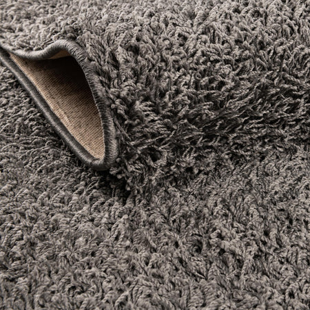 Cozy Haven Shag Collection Area Rug - Sanctuary (Graphite Gray)