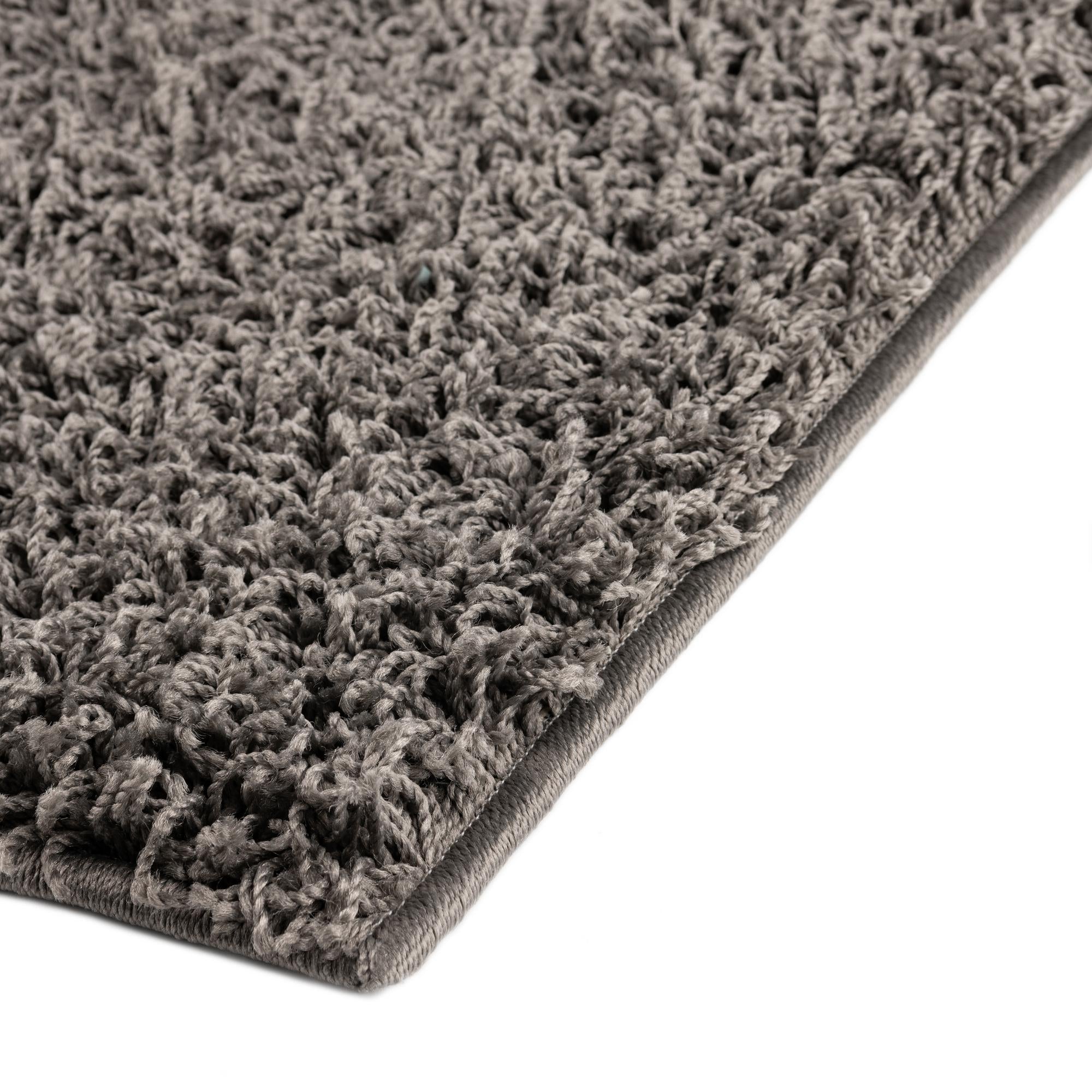 Cozy Haven Shag Collection Area Rug - Sanctuary (Graphite Gray)