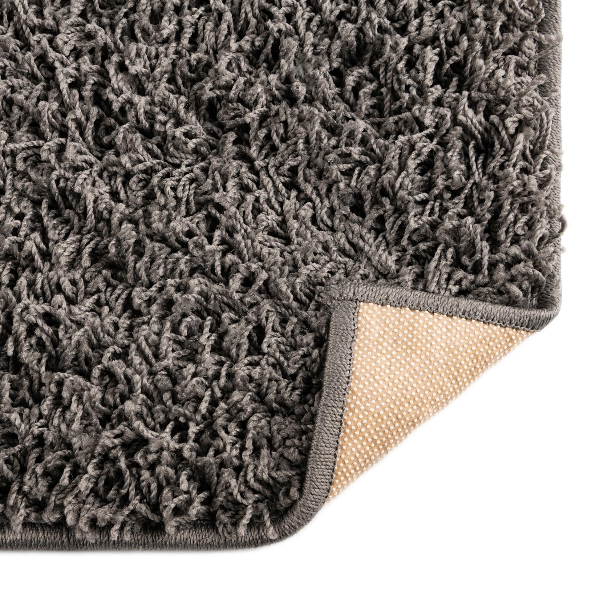 Cozy Haven Shag Collection Area Rug - Sanctuary (Graphite Gray)