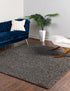 Cozy Haven Shag Collection Area Rug - Sanctuary (Graphite Gray)