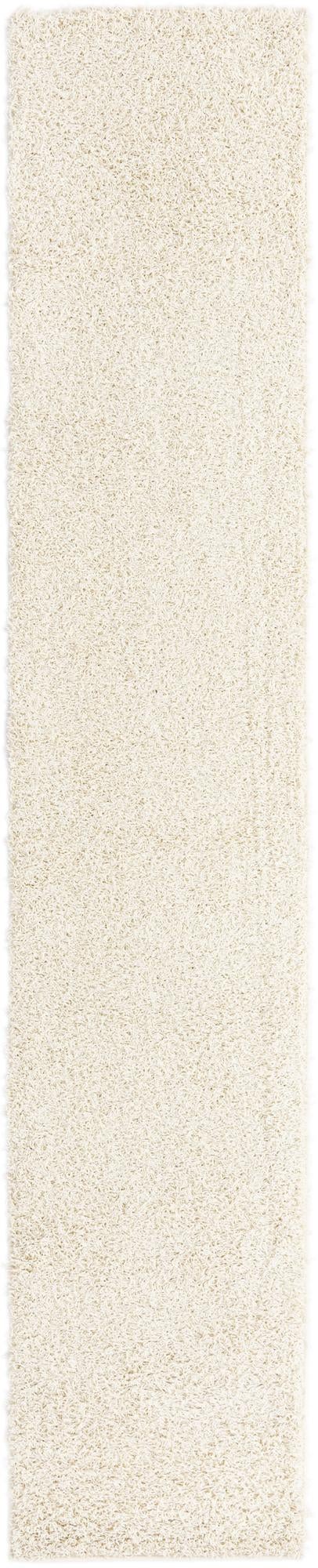 Cozy Haven Shag Collection Area Rug - Sanctuary (Pure Ivory)