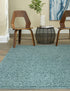 Cozy Haven Shag Collection Area Rug - Sanctuary (Light Slate Blue)