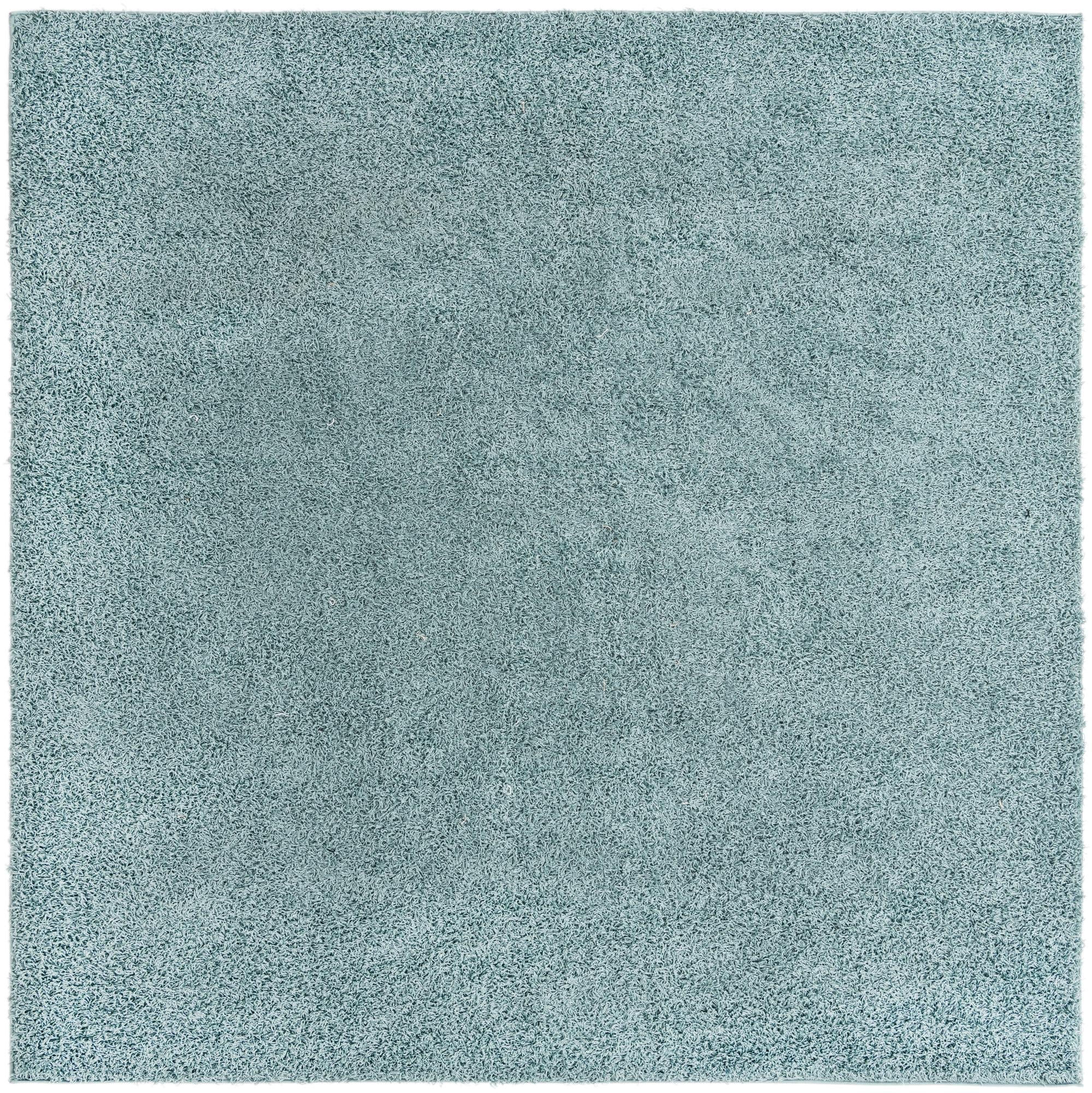 Cozy Haven Shag Collection Area Rug - Sanctuary (Light Slate Blue)