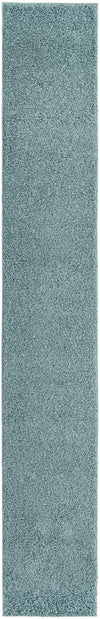 Cozy Haven Shag Collection Area Rug - Sanctuary (Light Slate Blue) Runner Light Slate Blue  lifestyle 10