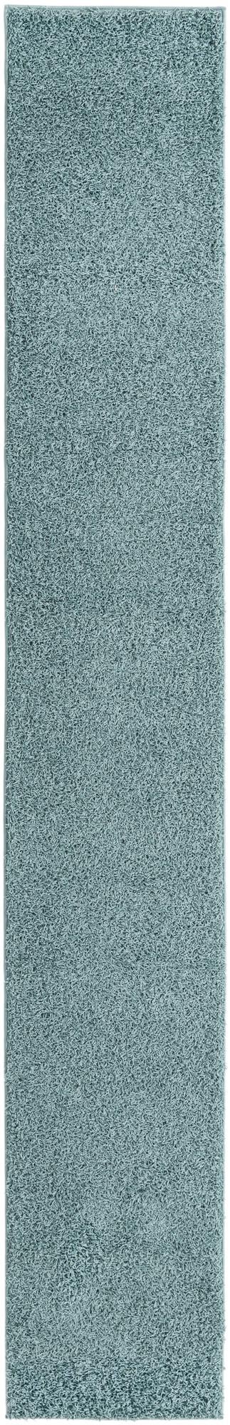 Cozy Haven Shag Collection Area Rug - Sanctuary (Light Slate Blue) Runner Light Slate Blue  lifestyle 10